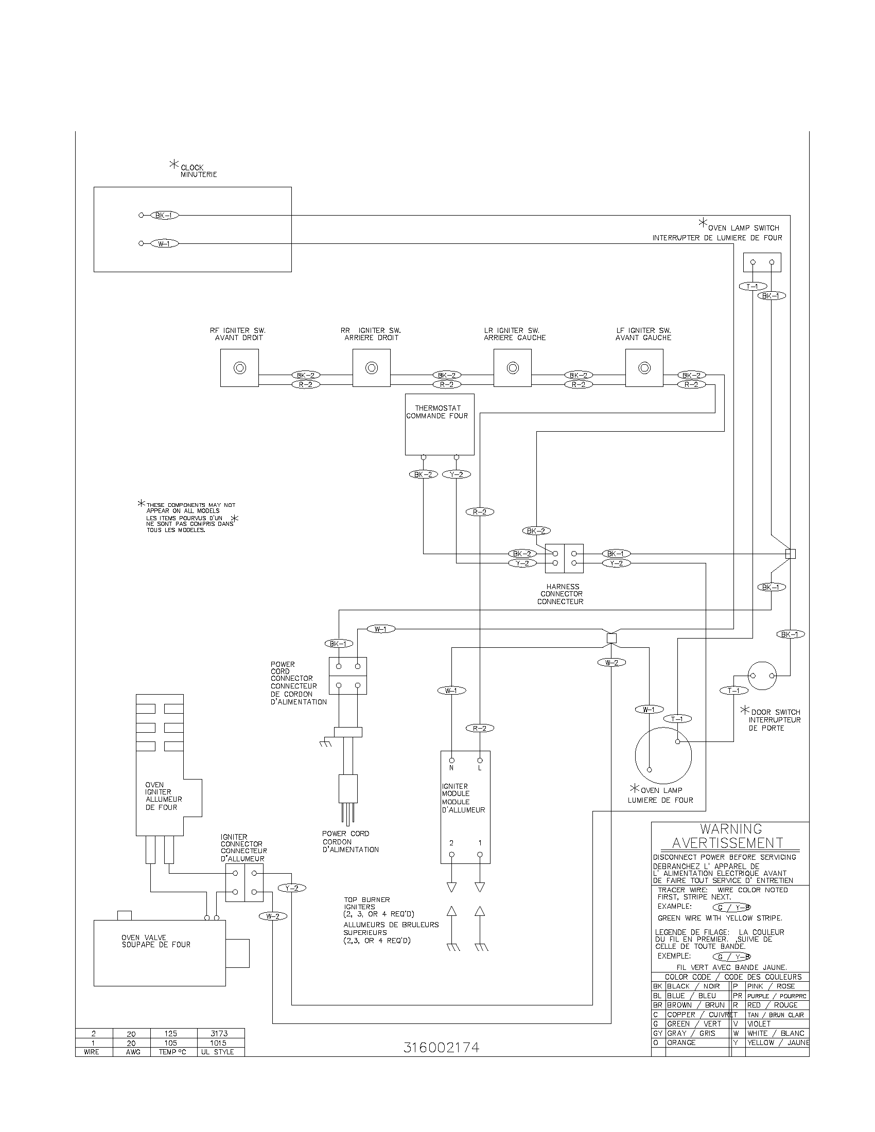 Tappan TGF317BWA wiring diagram diagram