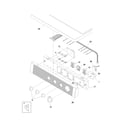 Frigidaire GLGQ332AS2 controls/top panel diagram