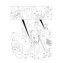 Frigidaire GLER341AS2 cabinet/drum diagram