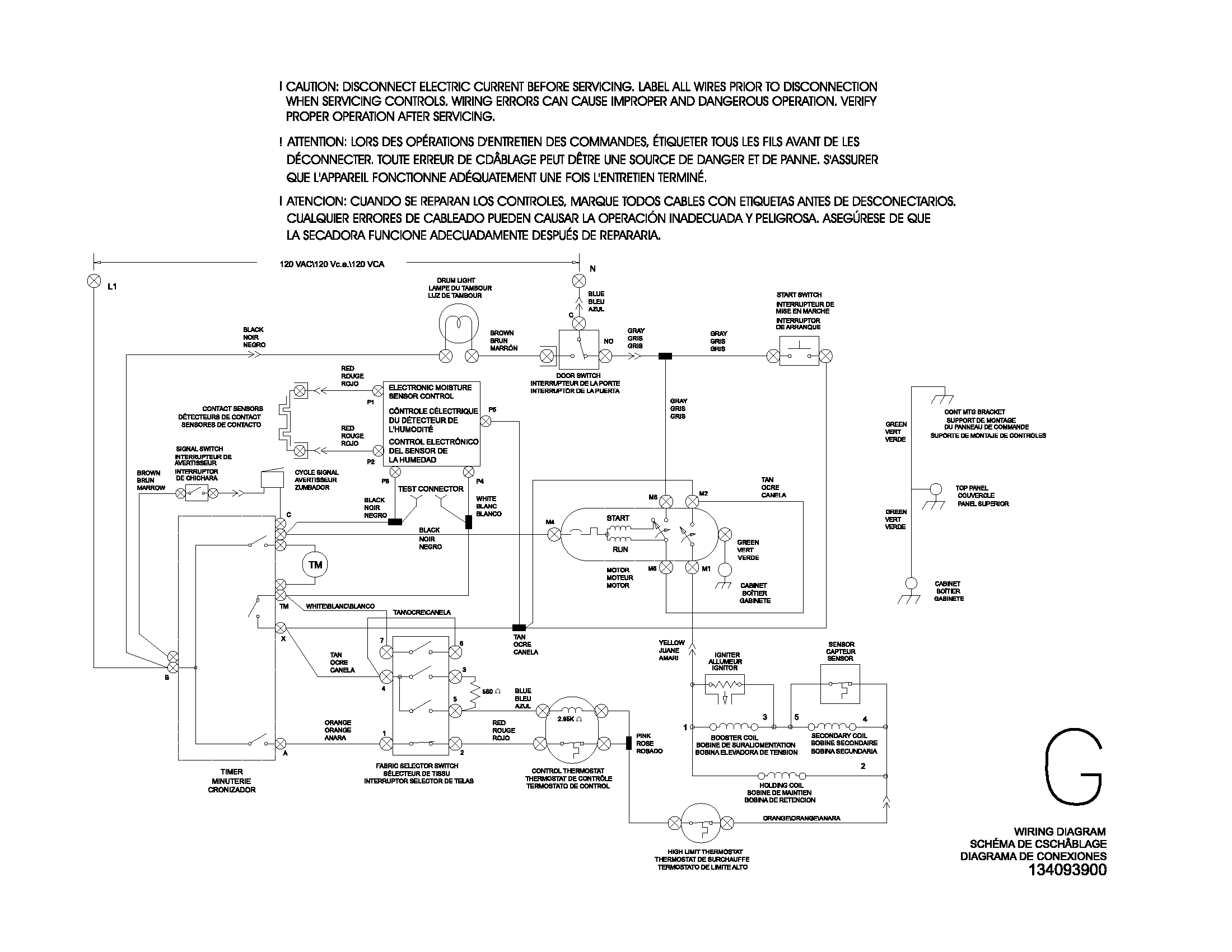 White-Westinghouse WGR242AQ2 wiring diagram diagram