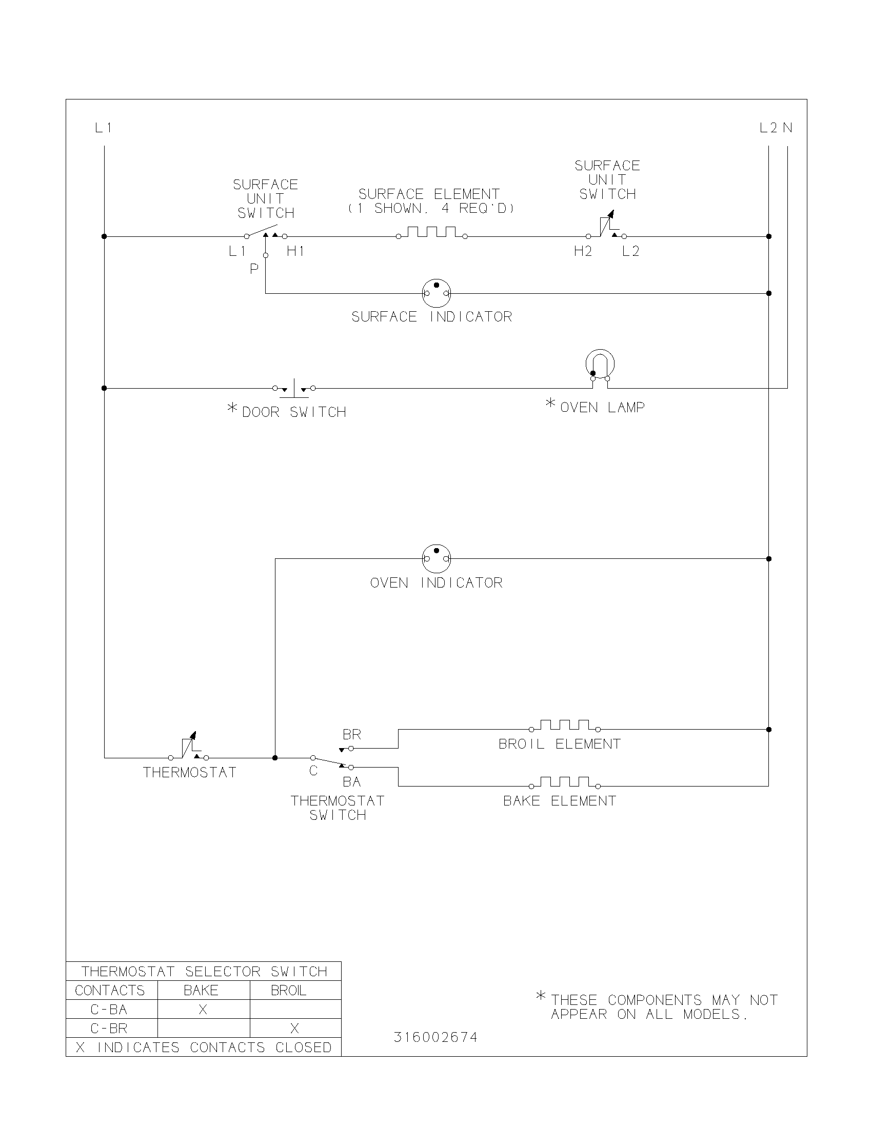 Tappan TEF303BWA wiring diagram diagram