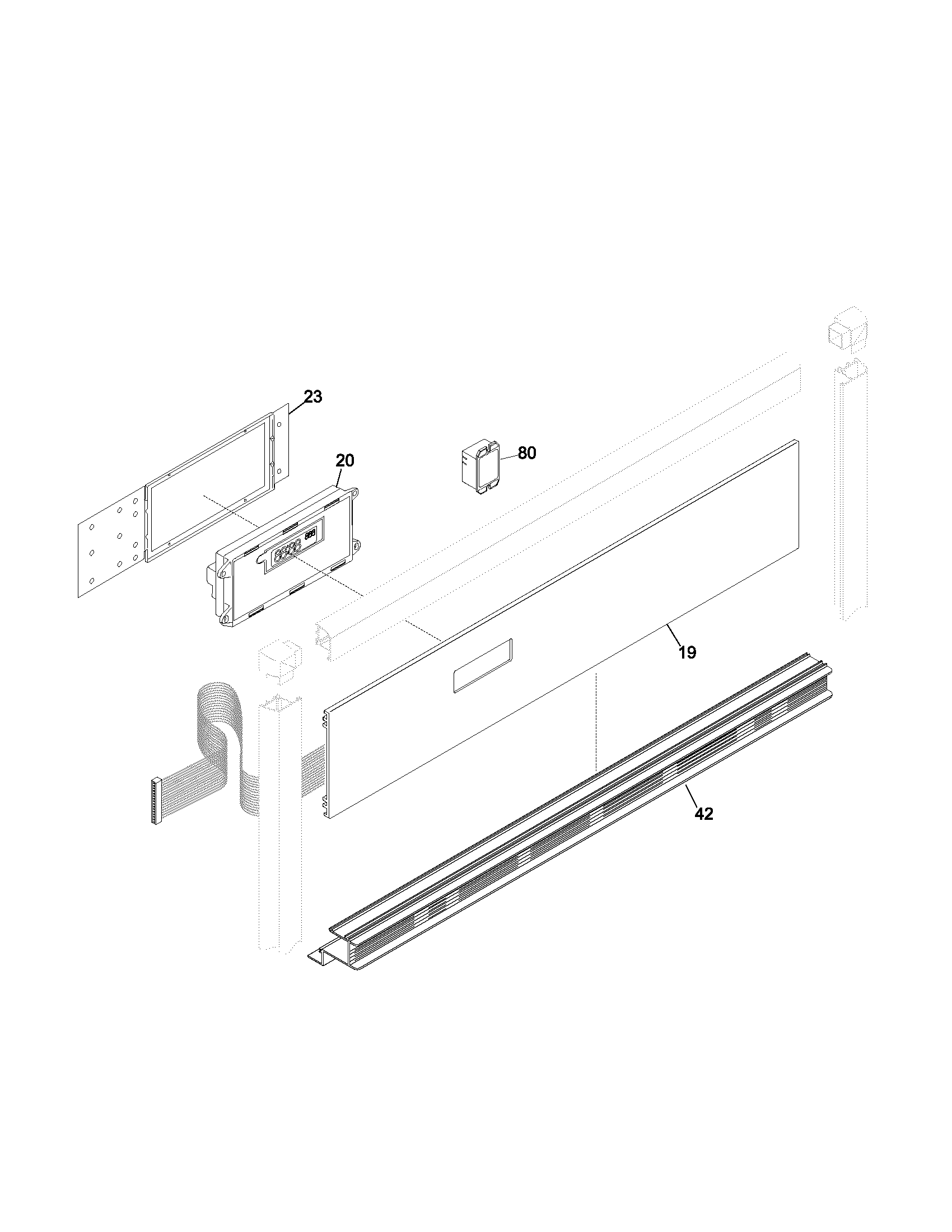 Frigidaire GLEB30S8CQA control panel diagram