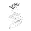 Frigidaire GLGC36S8CBA cooktop diagram