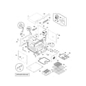 Frigidaire GLEB30T8CBA upper oven body diagram