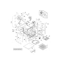 Frigidaire GLEB30T8CBA lower oven body diagram