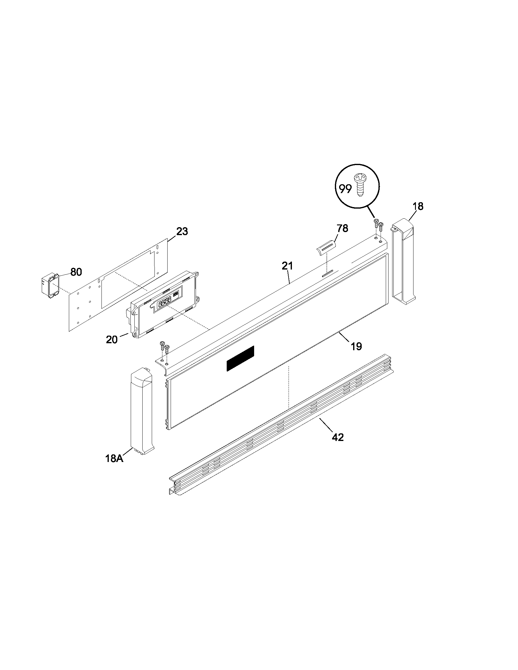 Frigidaire GLEB27S7CSA control panel diagram