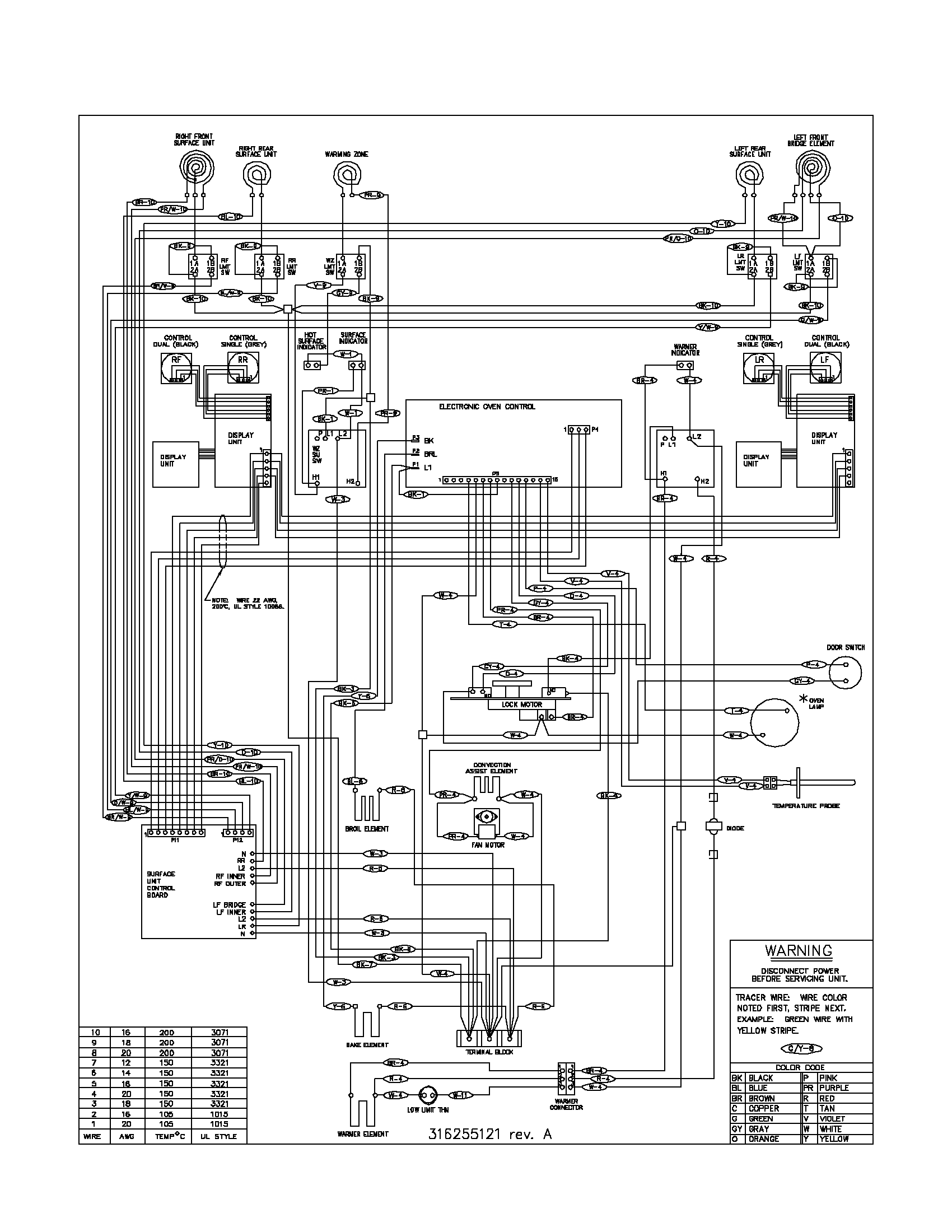 Frigidaire PLEF398ACC wiring diagram diagram
