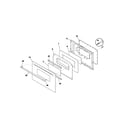Frigidaire FGF316BQA door diagram