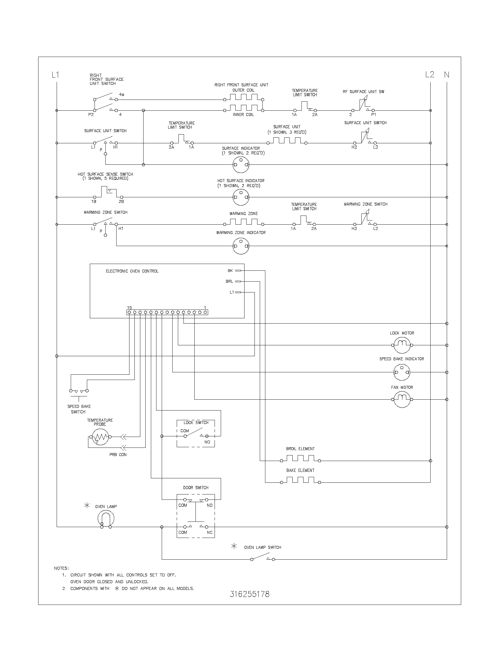 Frigidaire GSE3WZBQB wiring schematic diagram
