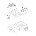 Frigidaire GSG3PZBCC top/drawer diagram
