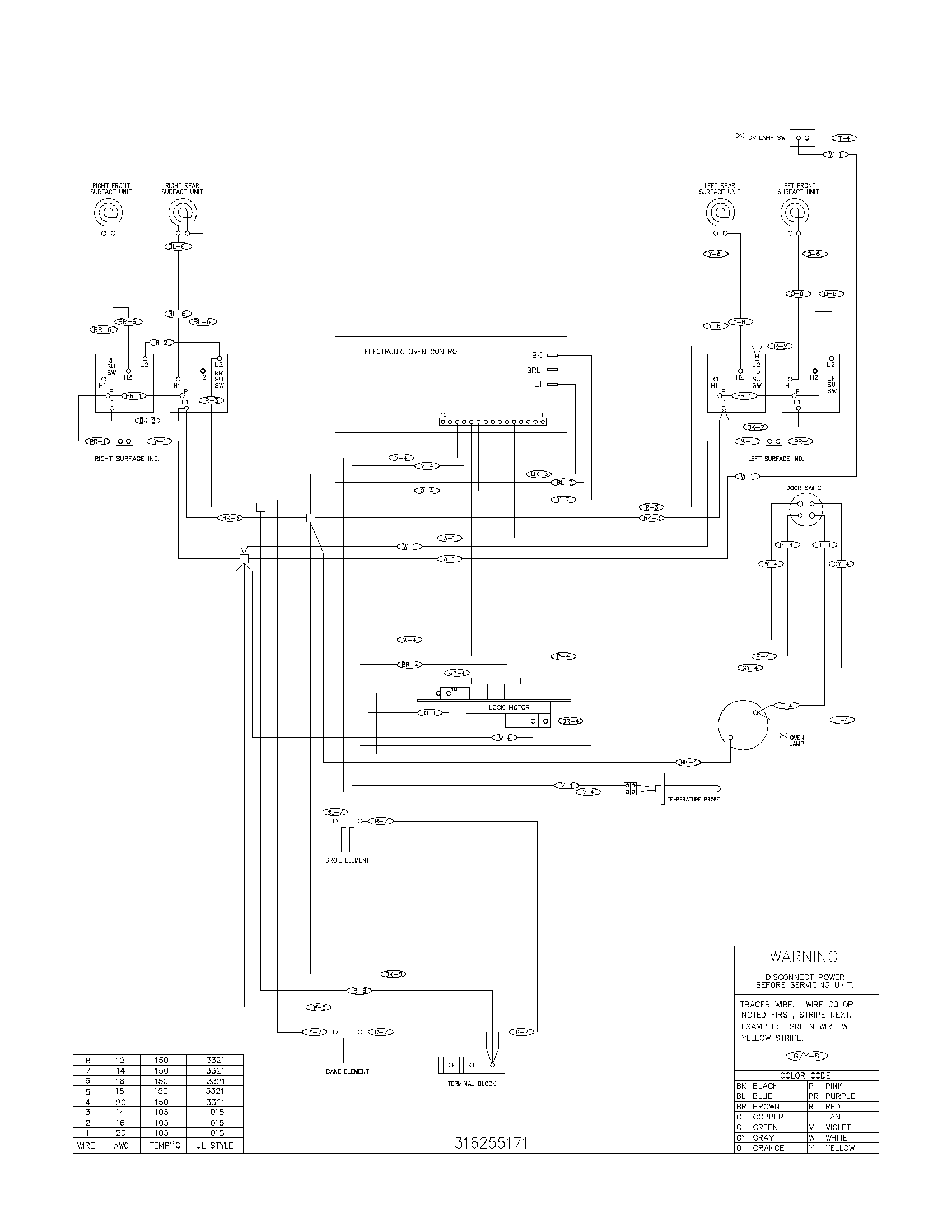 Tappan TEF353AWD wiring diagram diagram