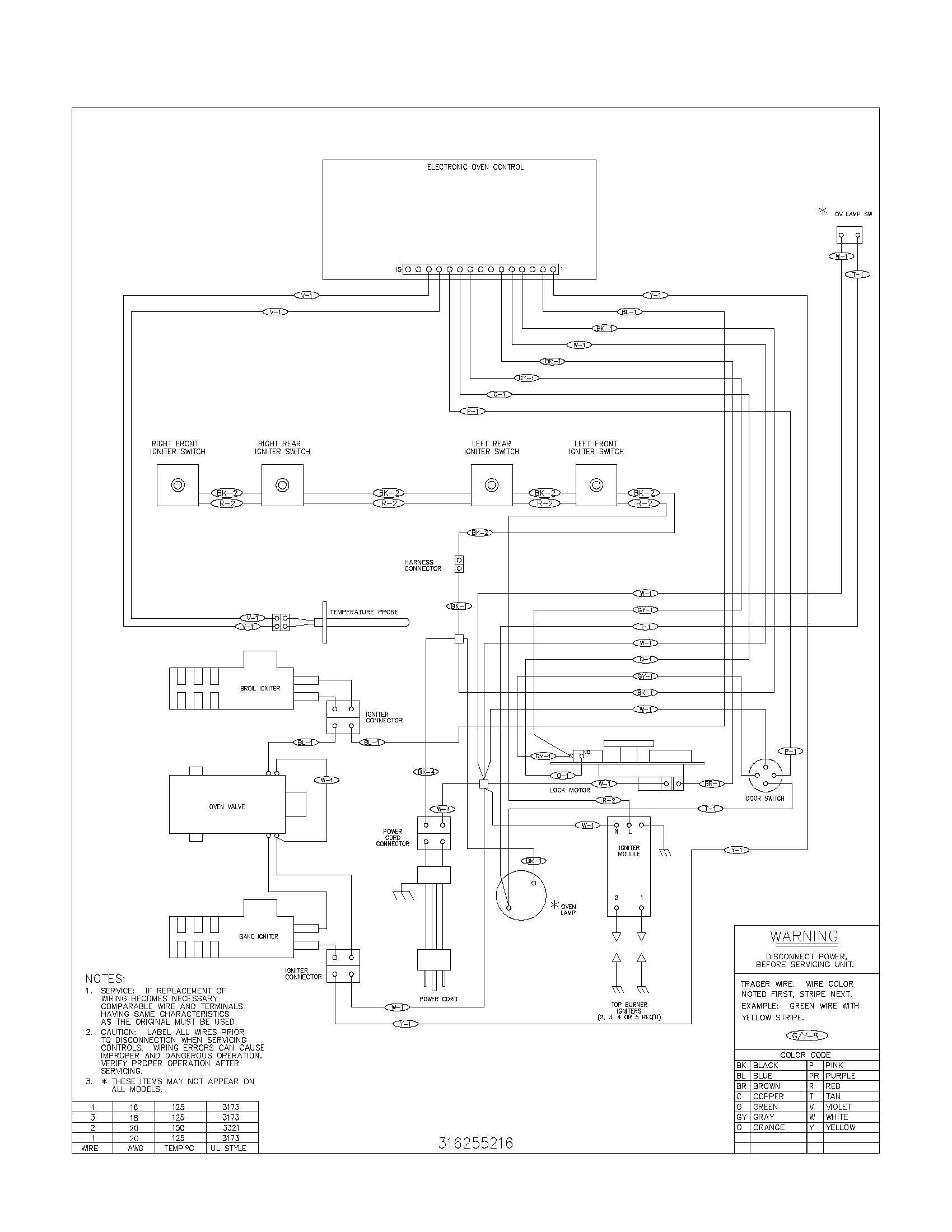 Tappan TGF364ASE wiring diagram diagram