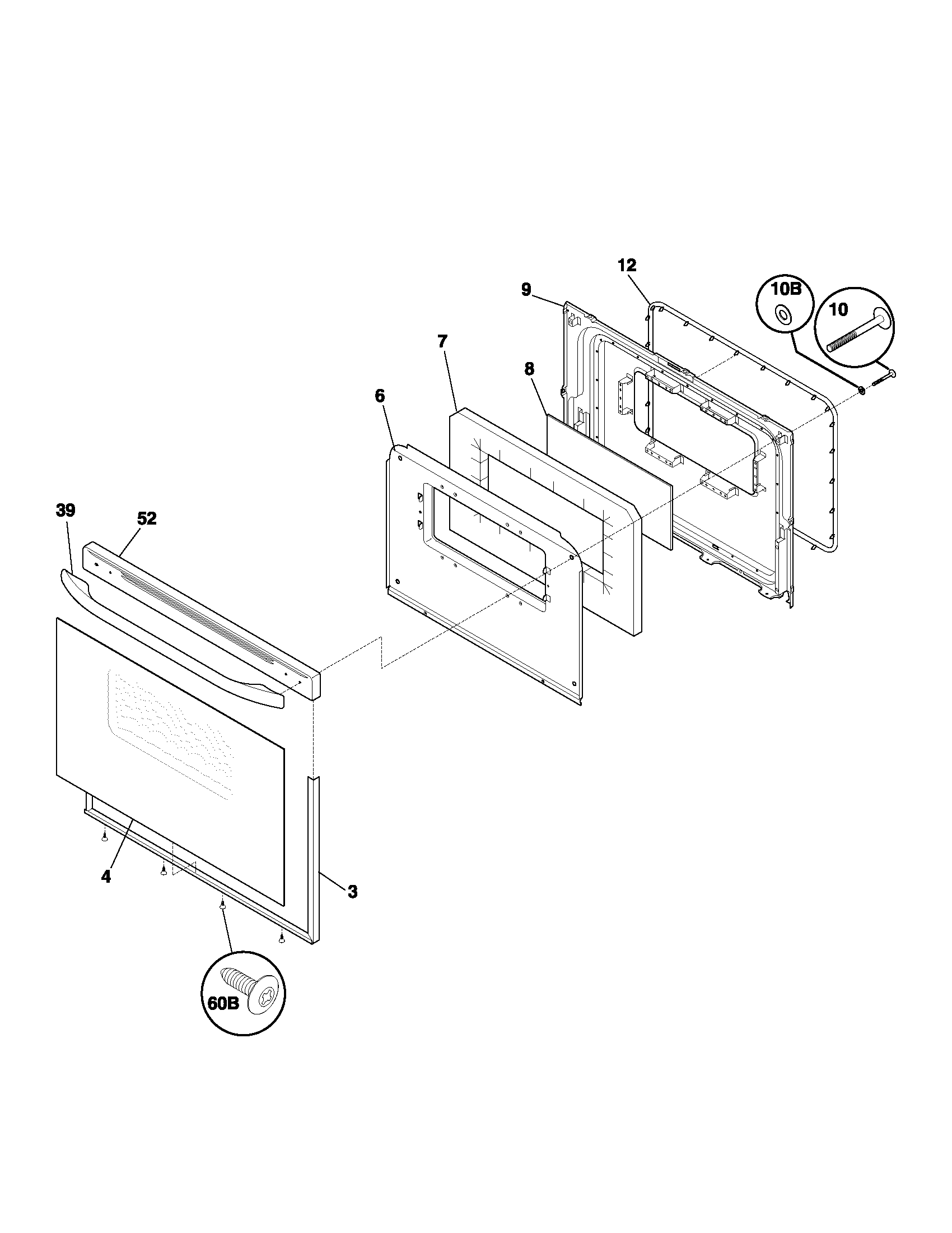 Kenmore 79061751104 door diagram