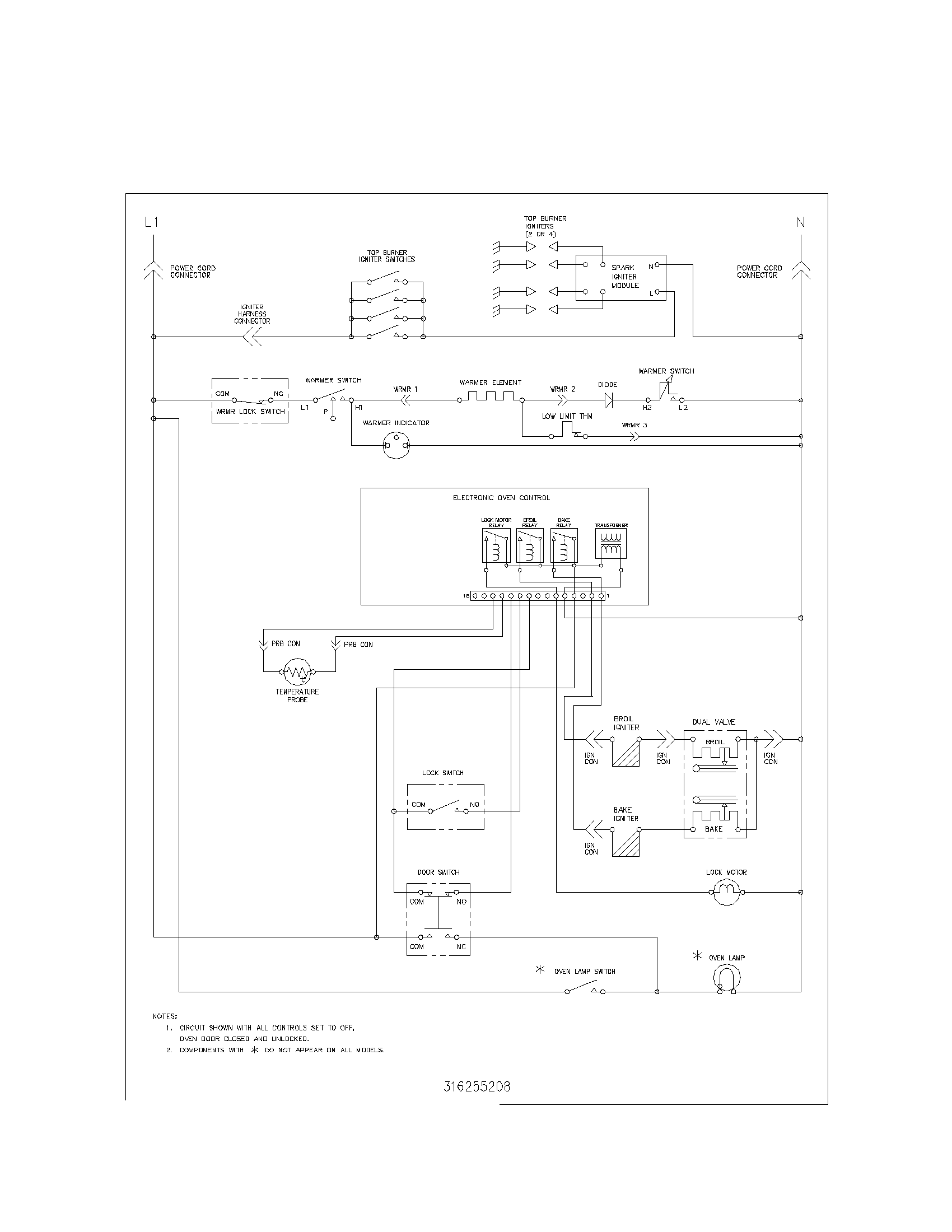 Kenmore 79075662104 wiring schematic diagram