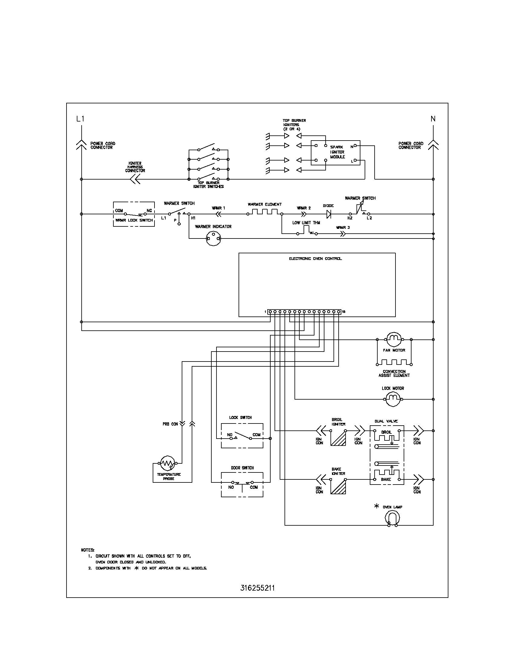 Kenmore 79075919201 wiring schematic diagram