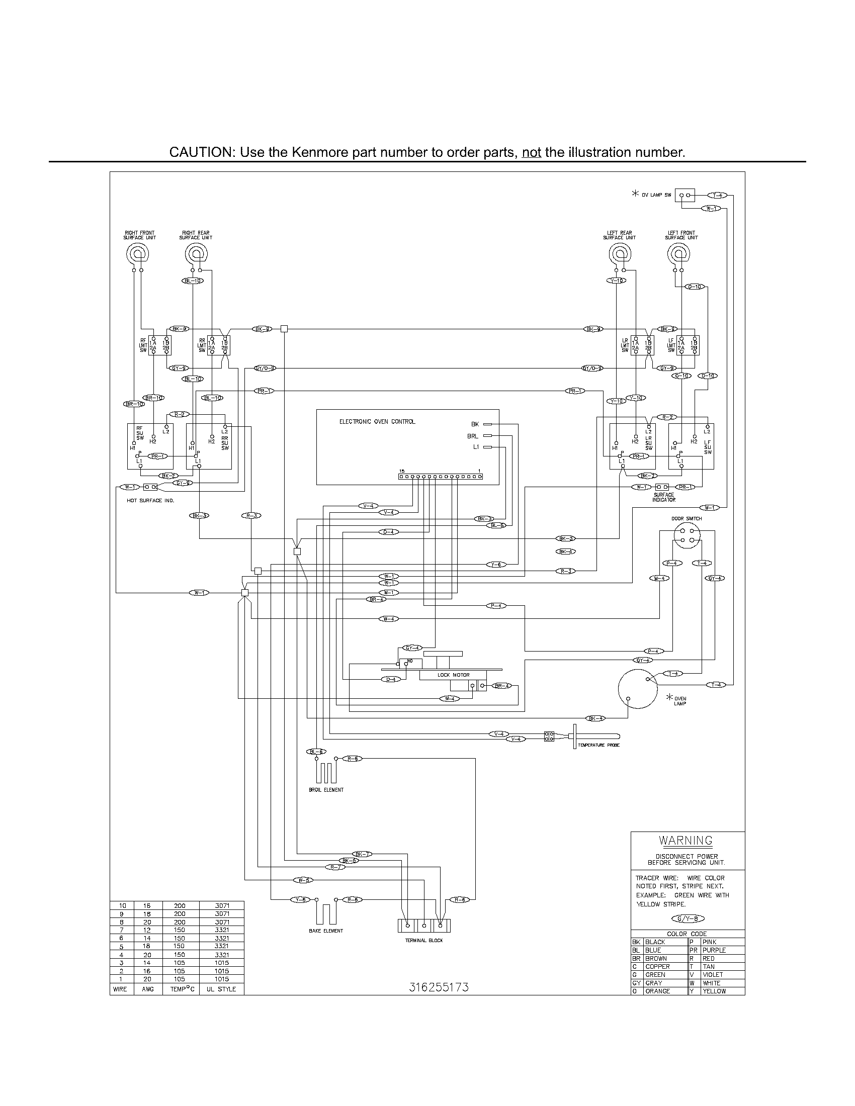 Kenmore 79095413203 wiring diagram diagram