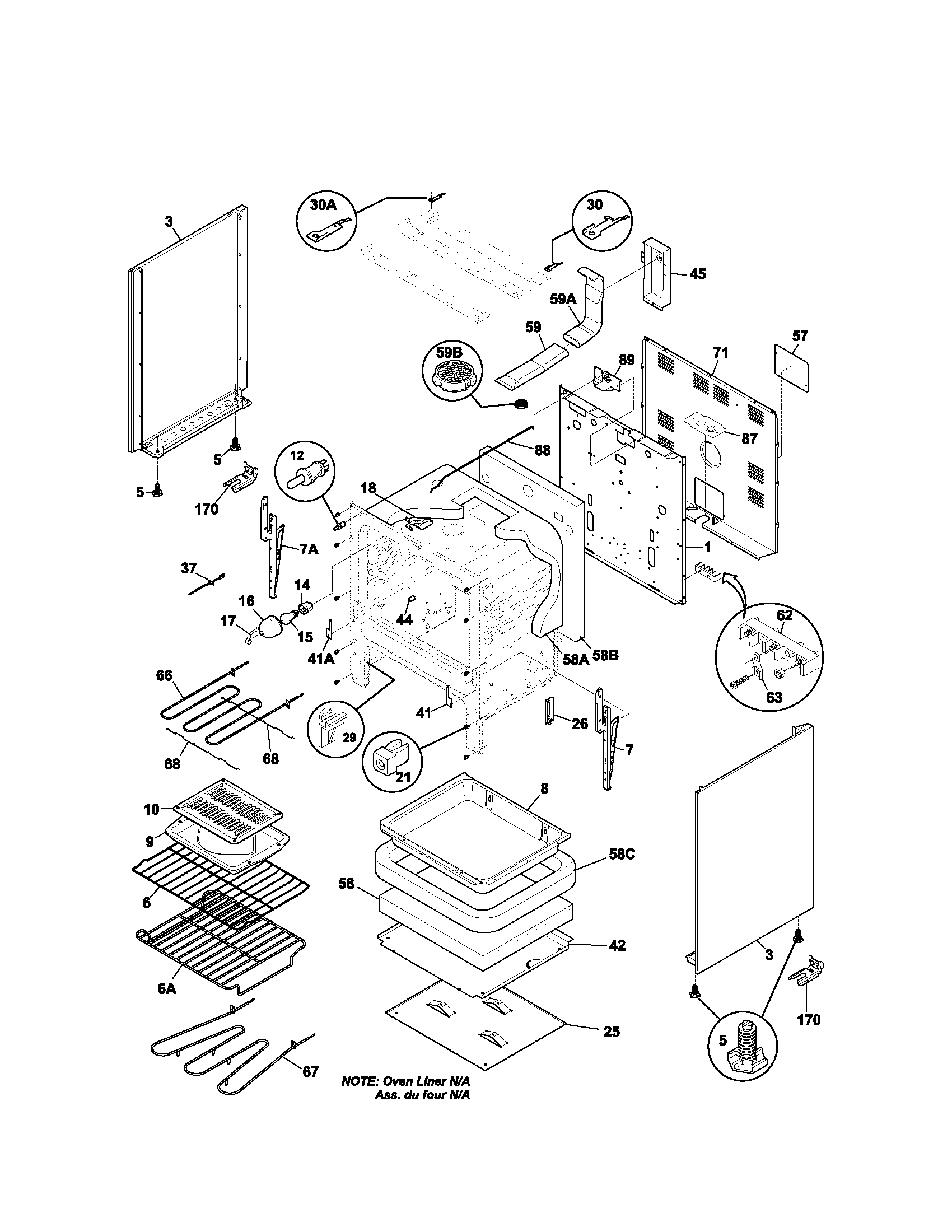 Kenmore 79095302104 body diagram