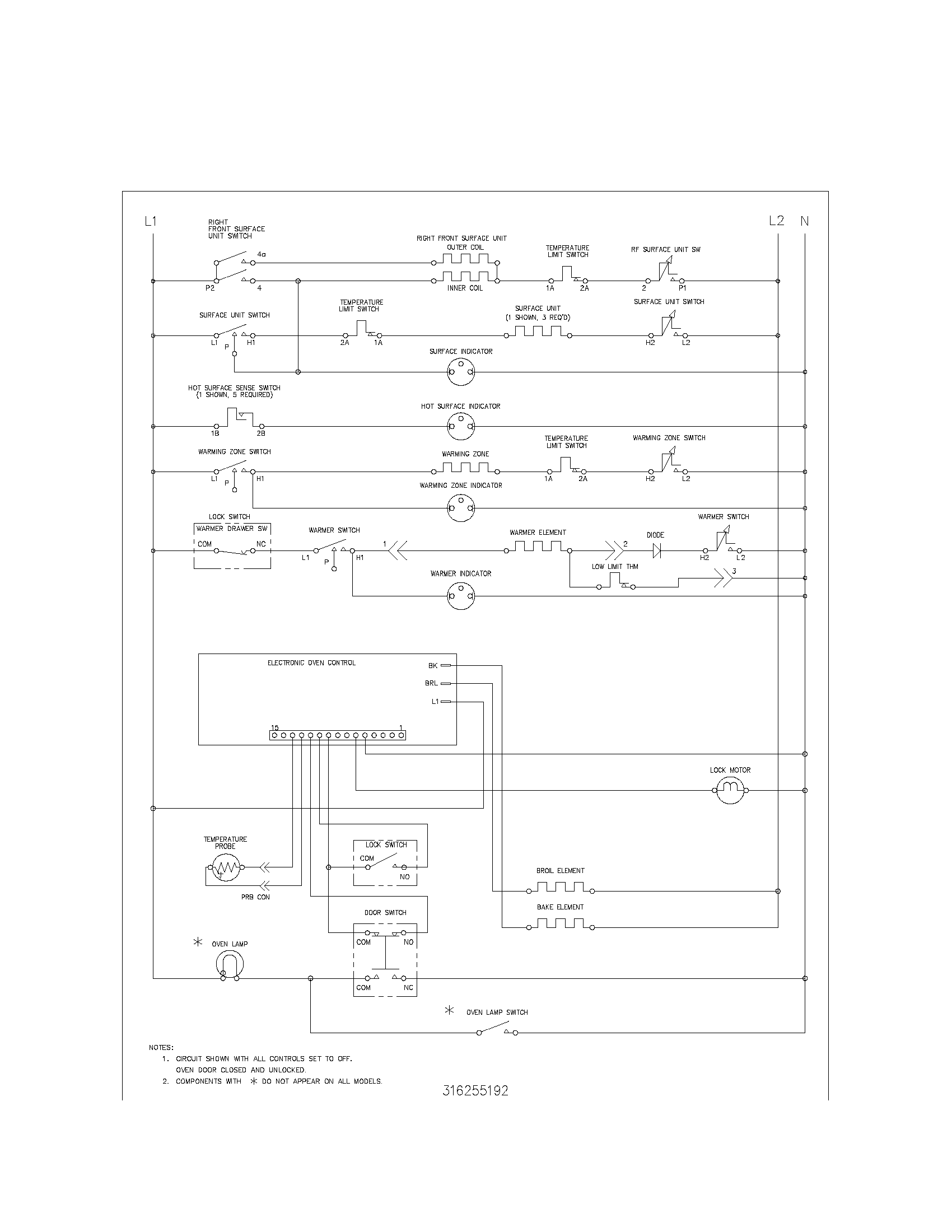 Kenmore 79095595104 wiring schematic diagram