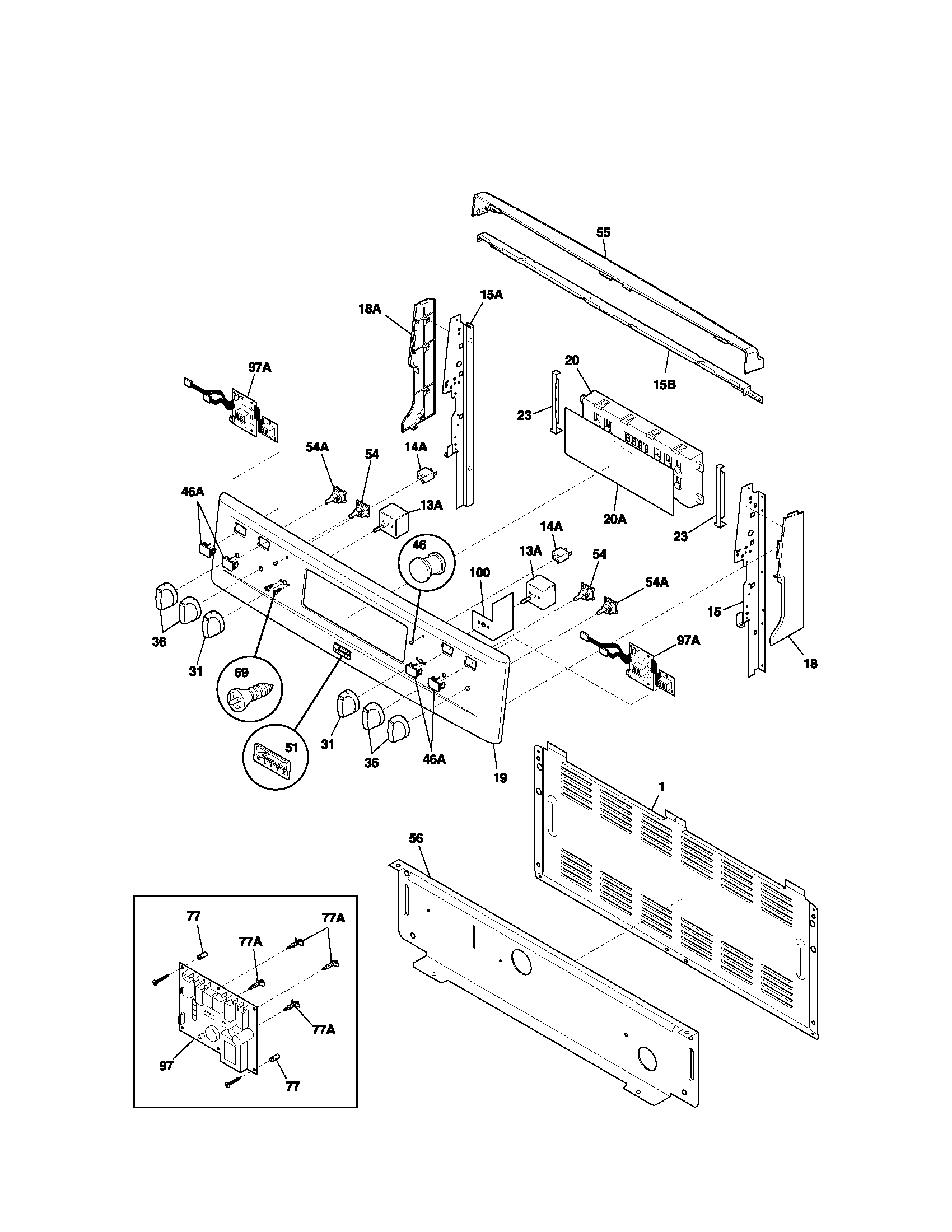 Kenmore Elite 79099013102 backguard diagram