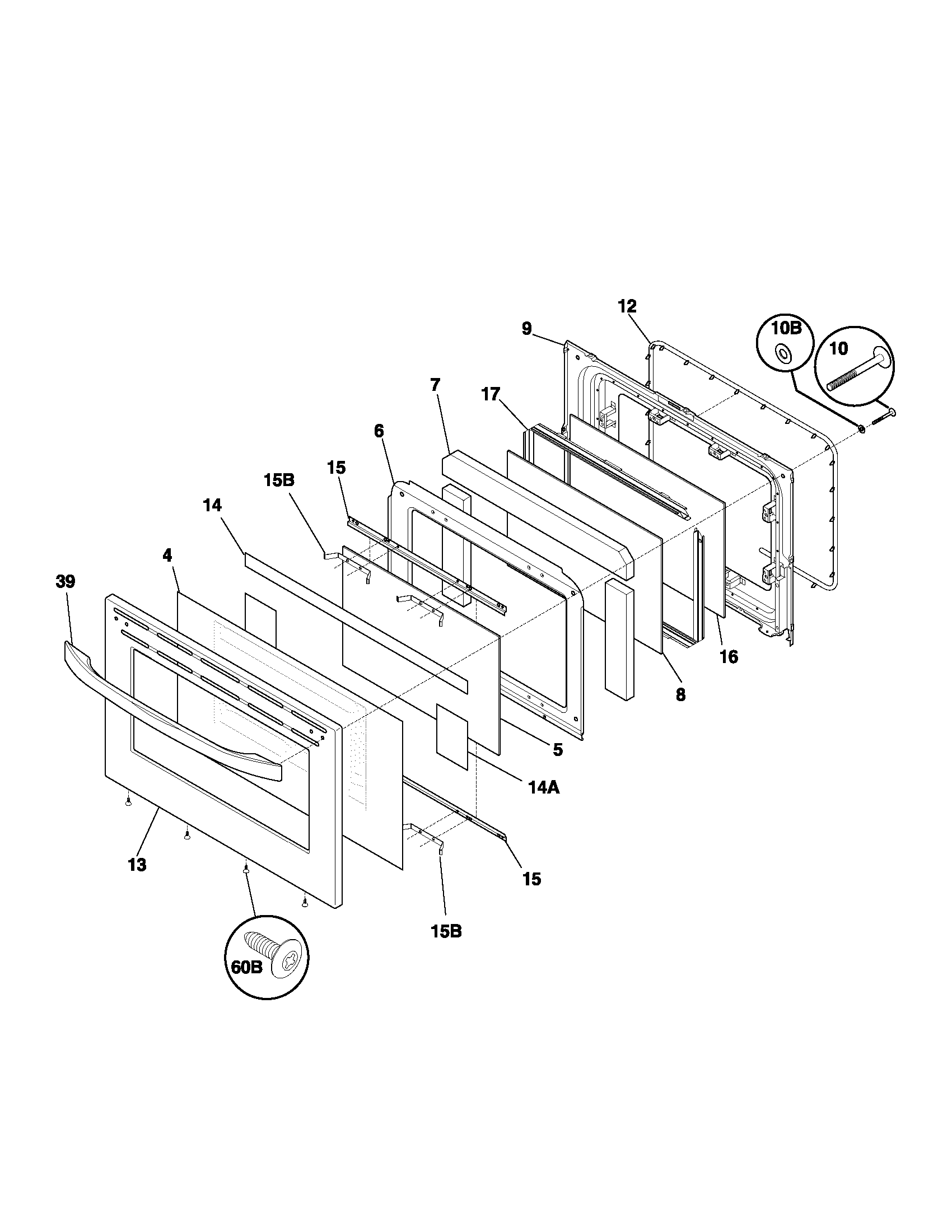 Kenmore Elite 79099013102 door diagram