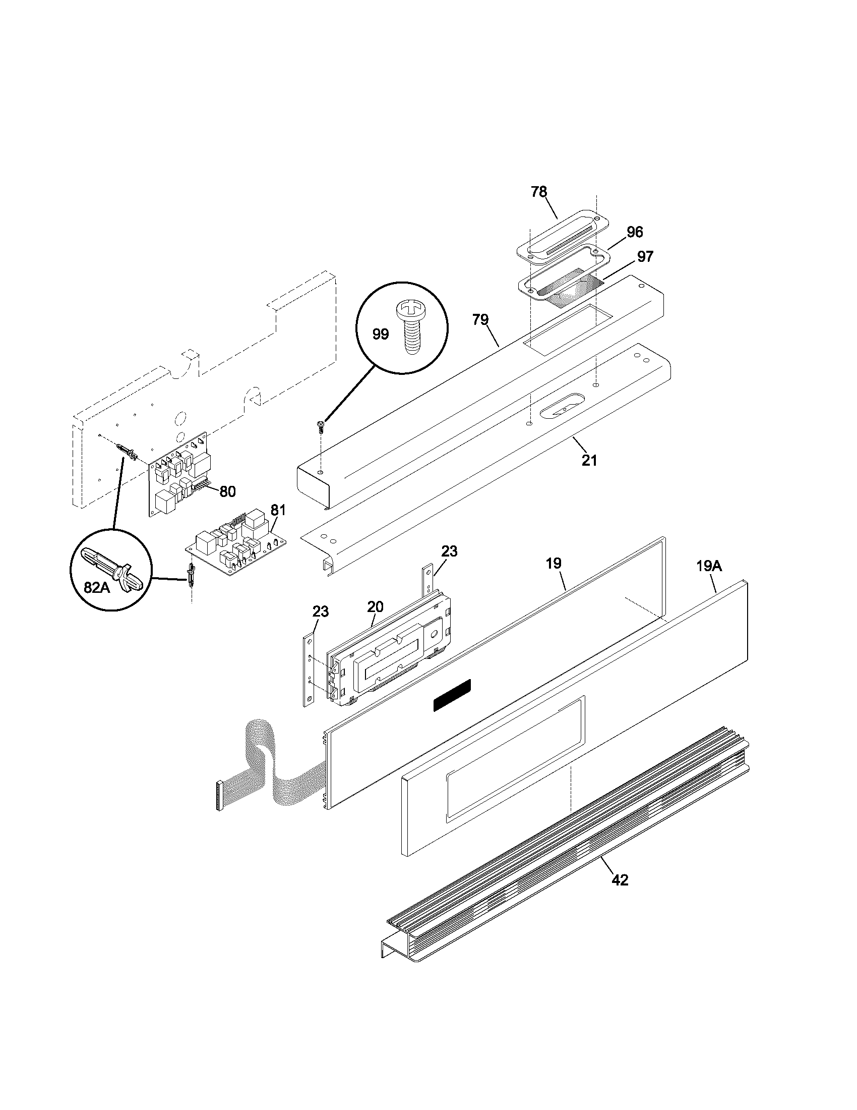 Frigidaire PLEB27T8CCB control panel diagram