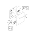Frigidaire FDBL960BB1 door diagram
