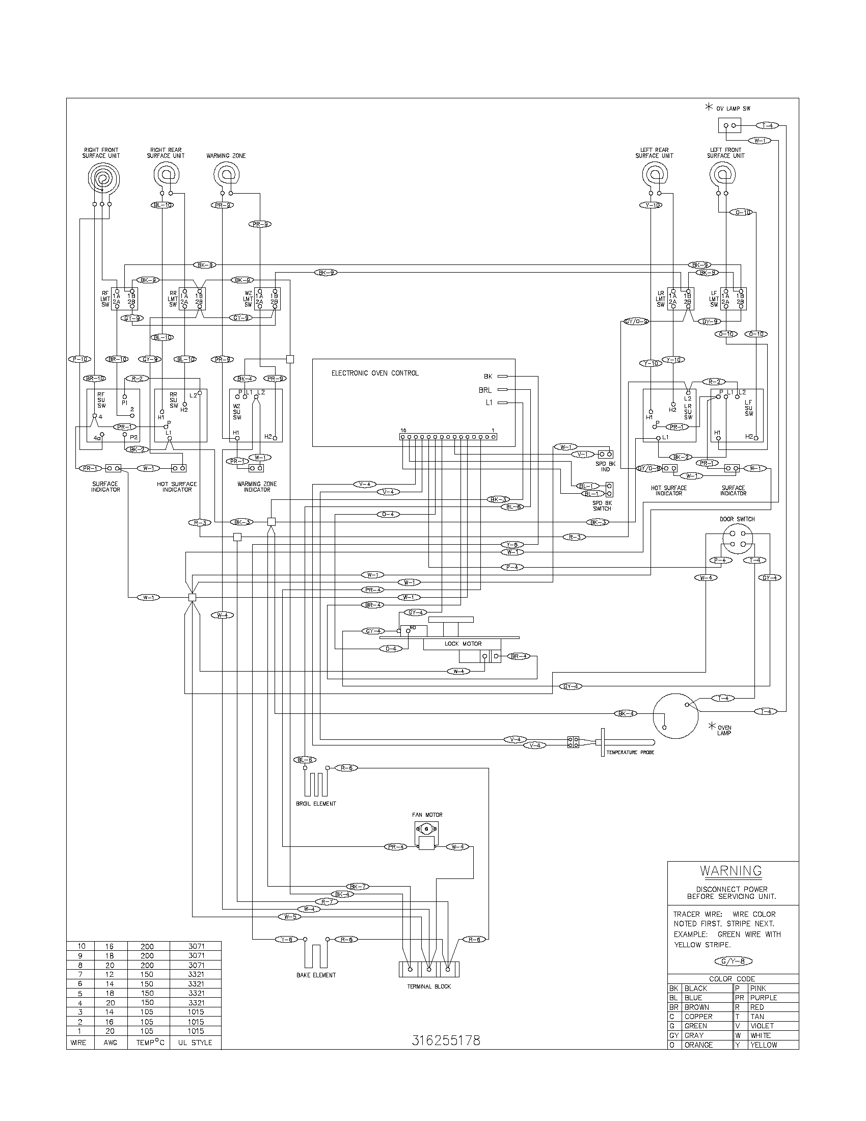 Frigidaire GLEFS77CSA wiring diagram diagram