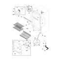 Frigidaire FFU11FK1CW0 cabinet diagram