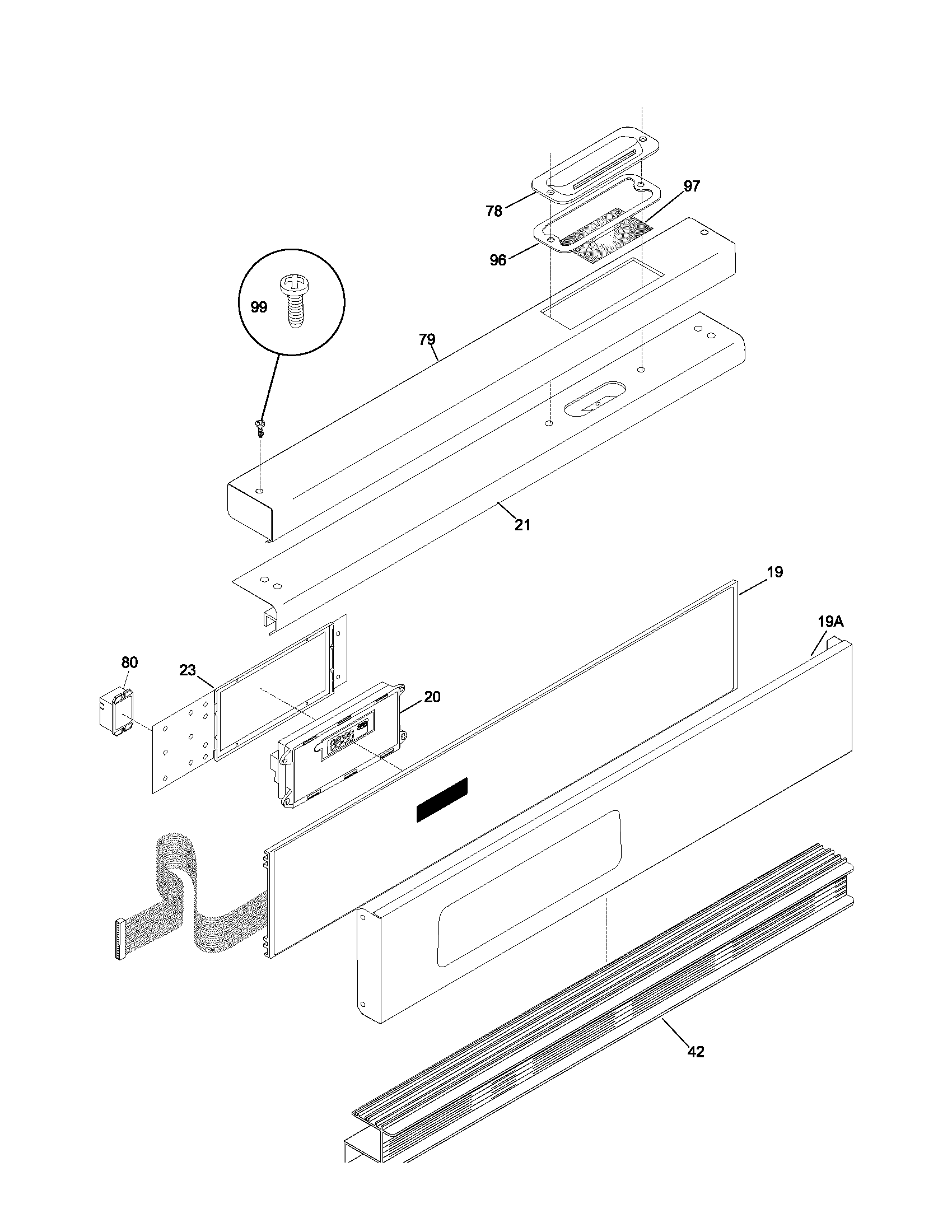 Frigidaire PLEB27S8CCB control panel diagram
