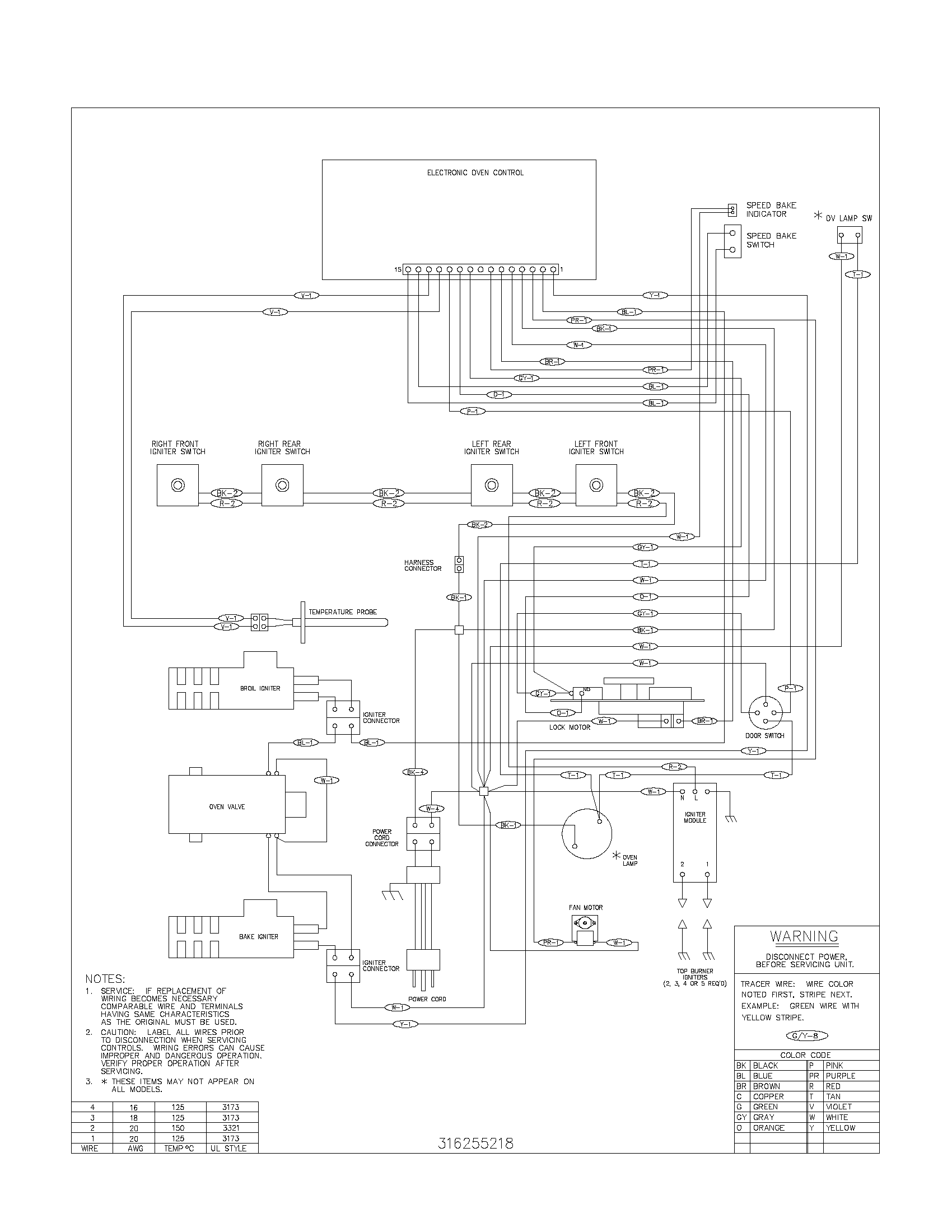 Frigidaire GLGF377CBA wiring diagram diagram