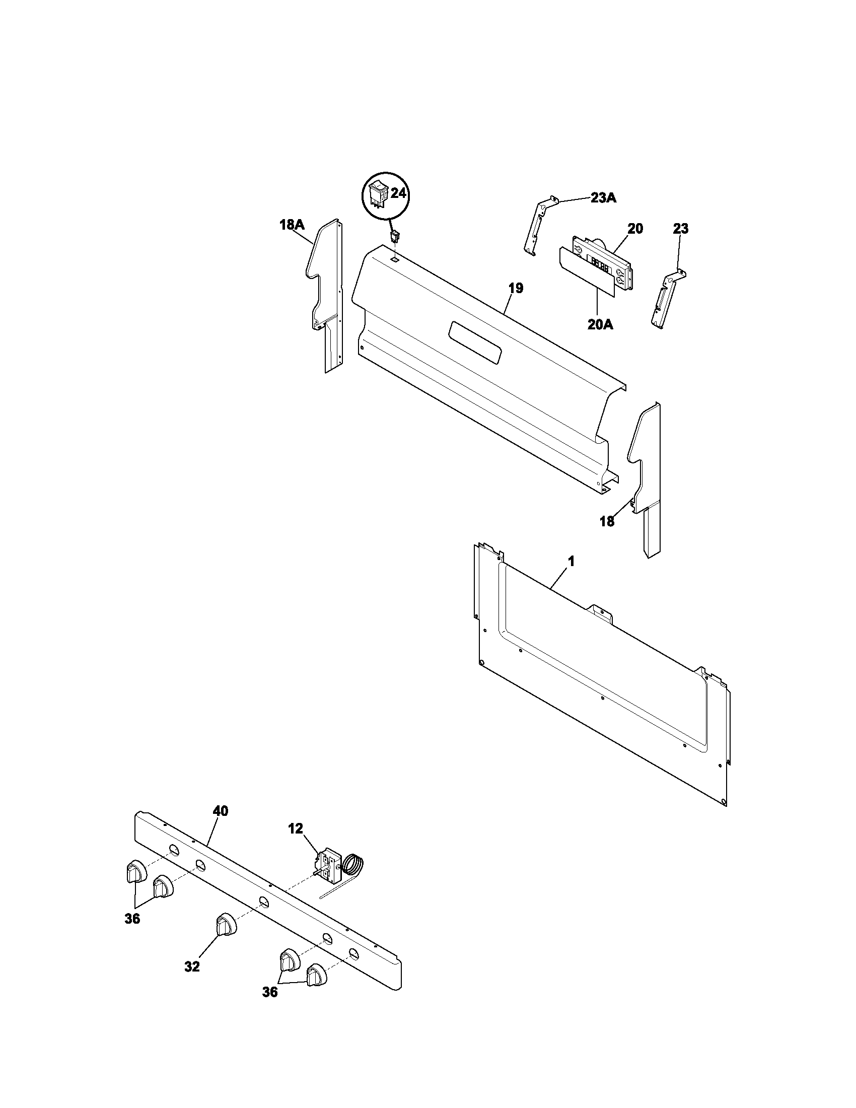 Kenmore 79071030300 backguard diagram