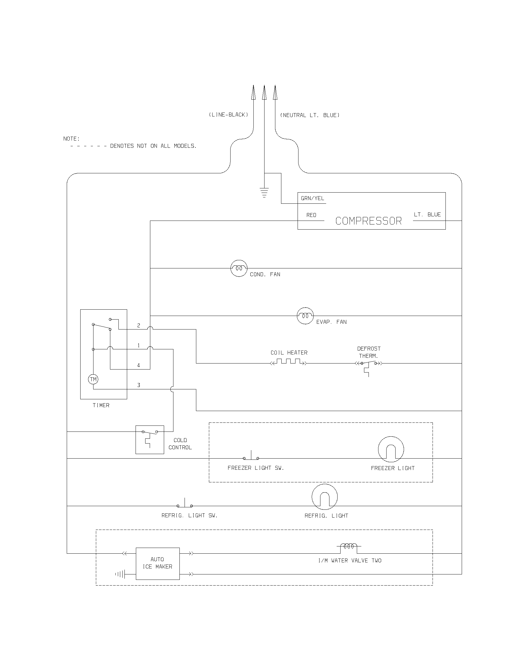Kenmore 25331442301 wiring schematic diagram