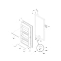 Frigidaire FFU17FK1CW0 door diagram
