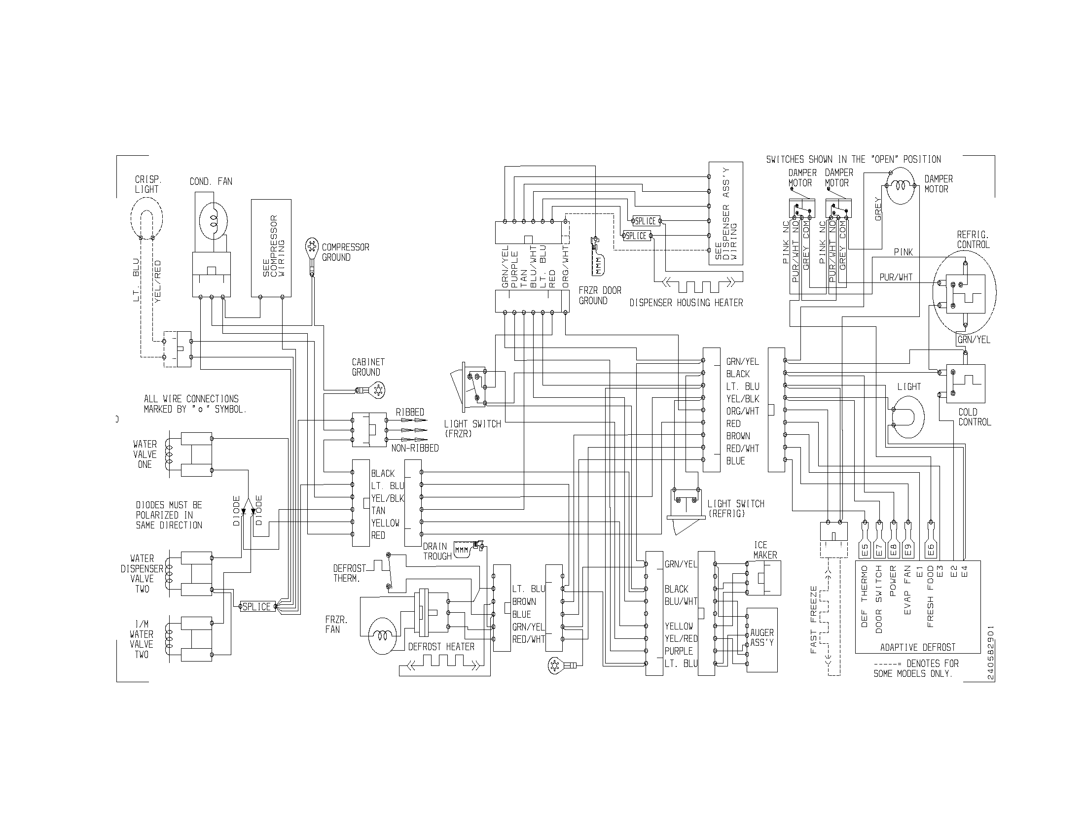 Frigidaire FRS26HF6BQ2 wiring diagram diagram
