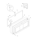 Frigidaire FFC13C3AW2 door diagram