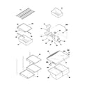 Frigidaire FRT185BSB0 shelves diagram