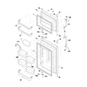 Frigidaire GS21HTZBW1 door diagram