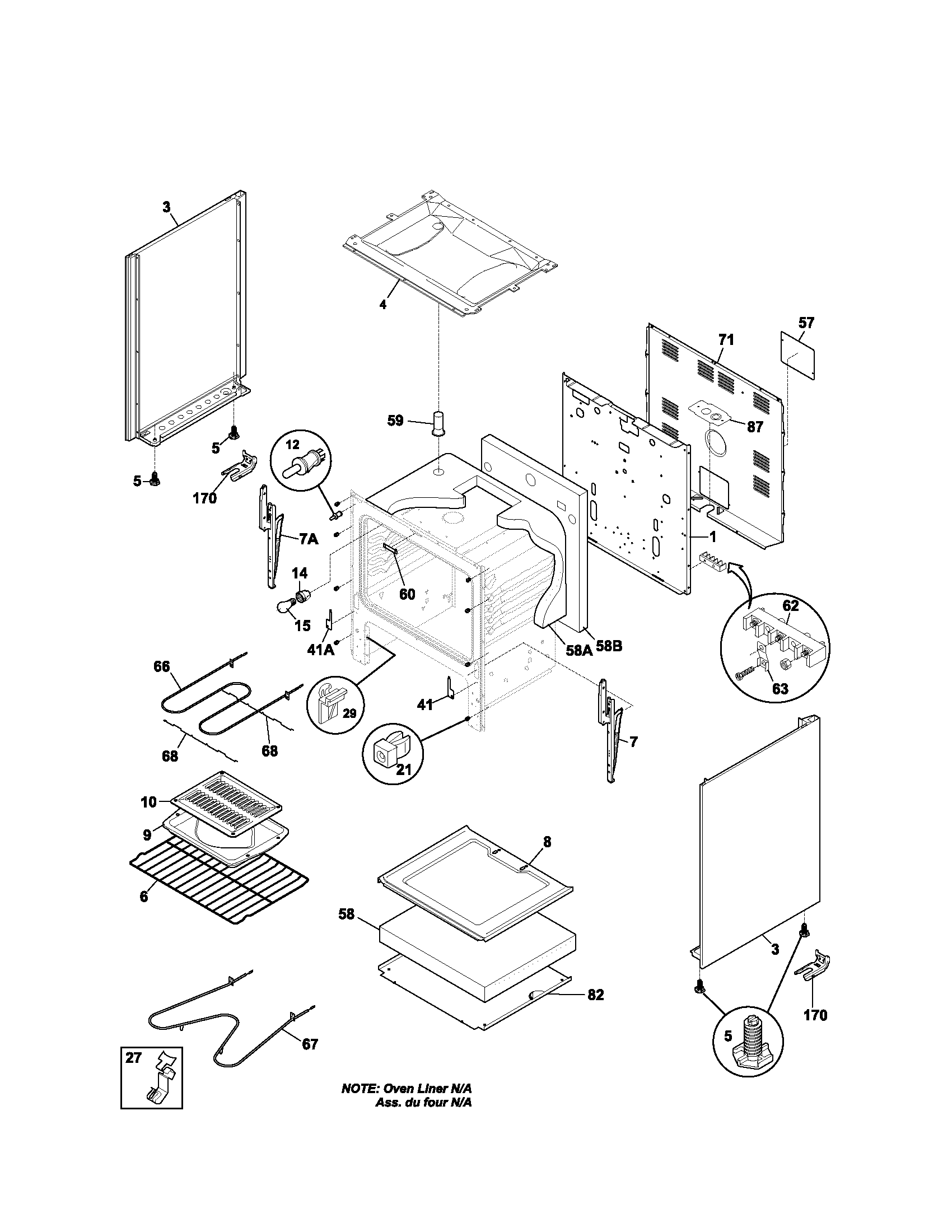Kenmore 79064091300 body diagram