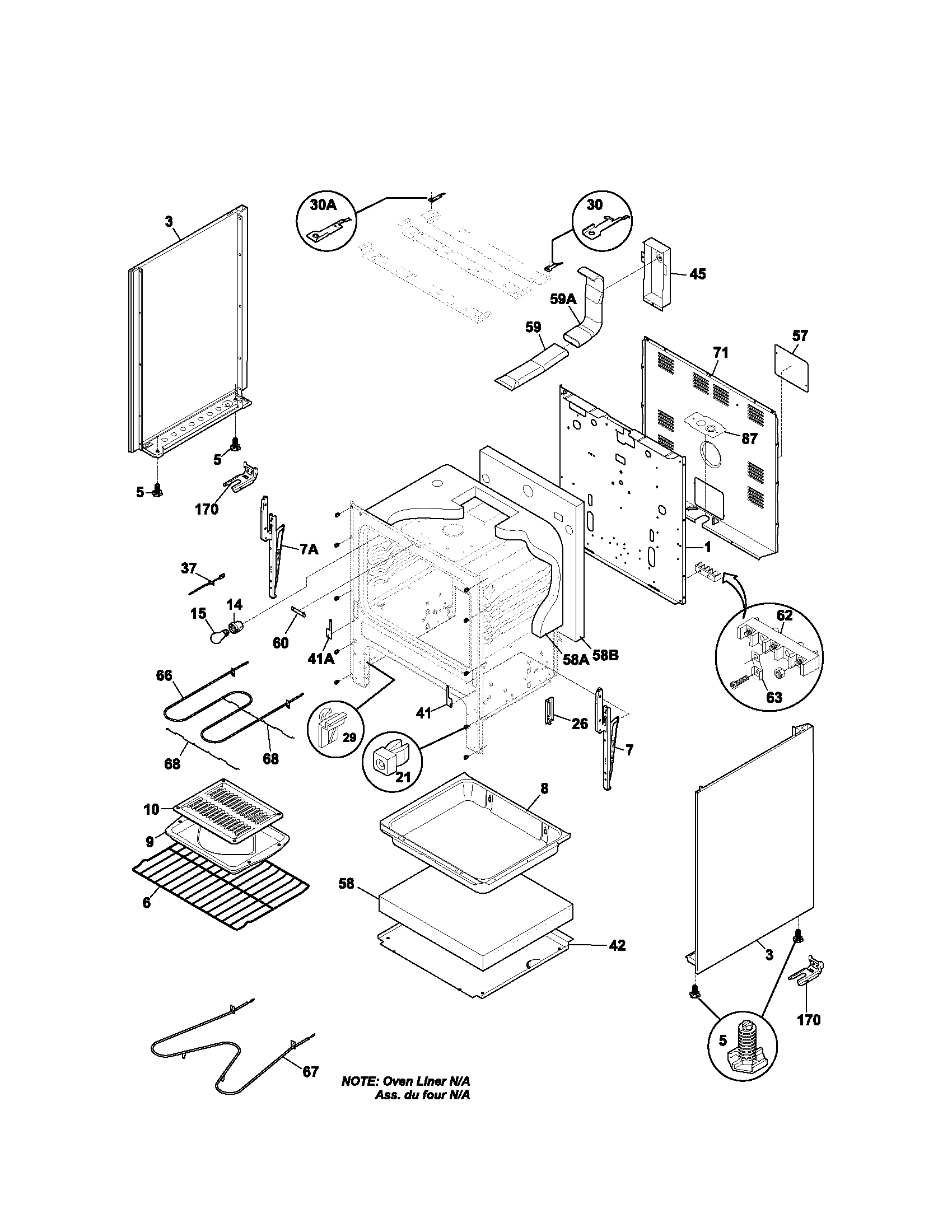 Kenmore 79095313300 body diagram