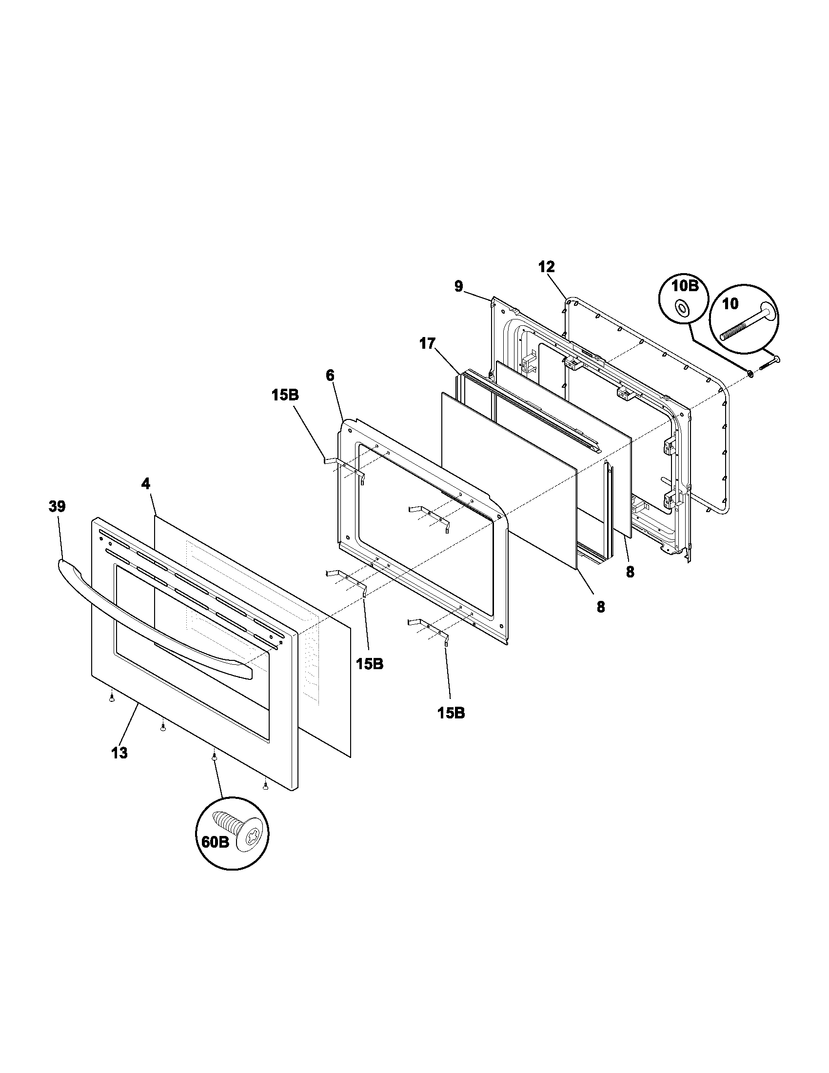 Kenmore 79095313300 door diagram