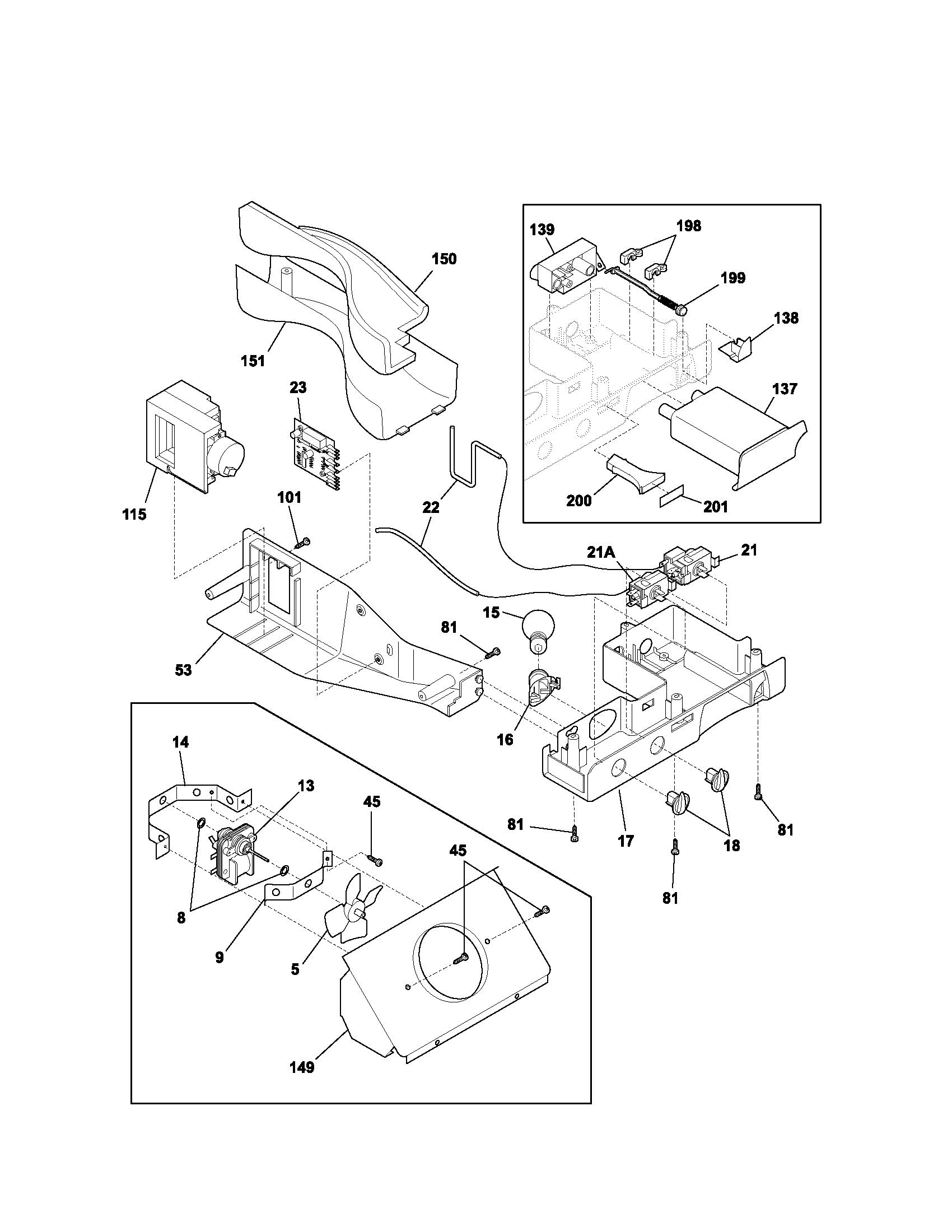 Kenmore 25353373301 controls diagram