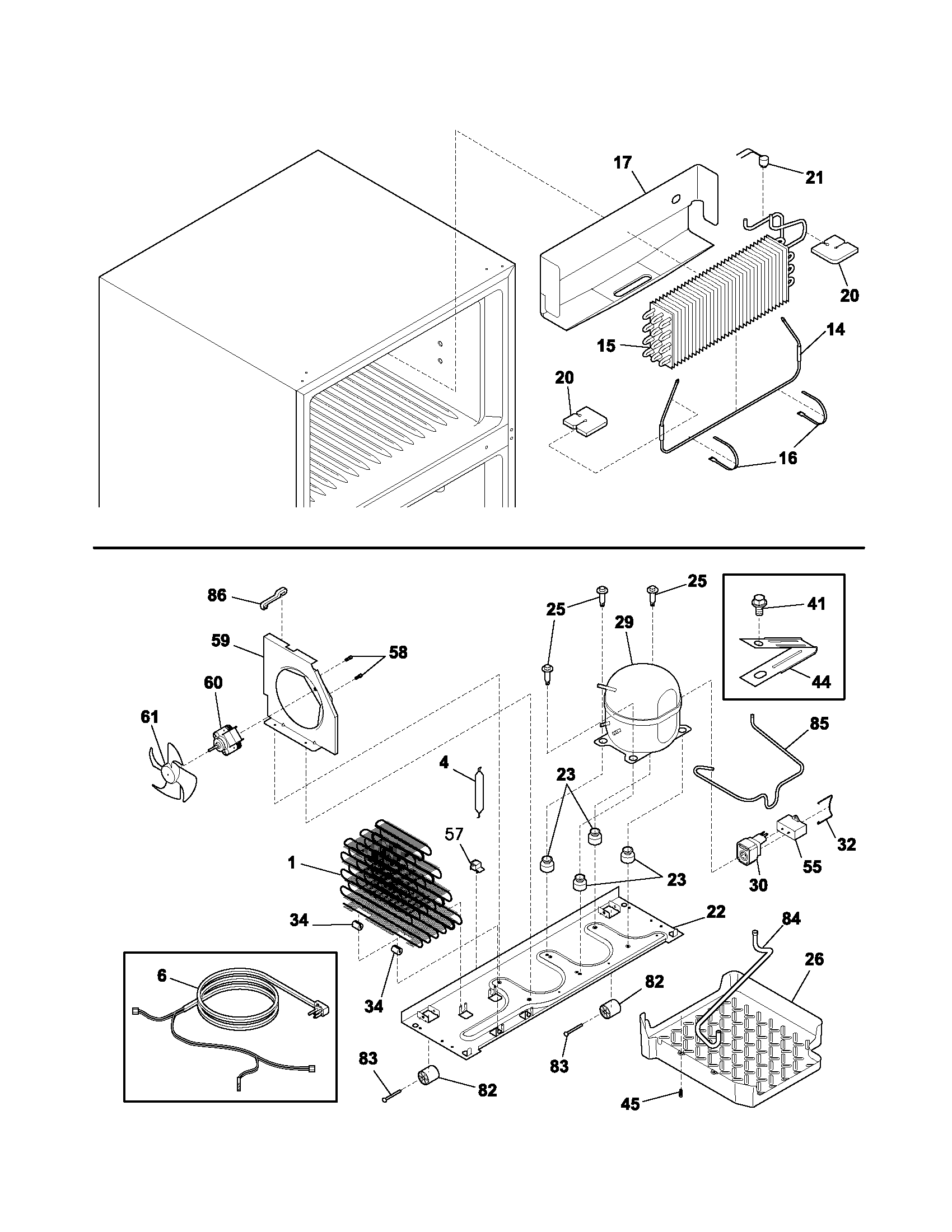 Frigidaire FRT17G5CSK0 system diagram