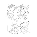 Frigidaire GLHT216TAQ4 shelves diagram