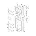 Frigidaire FRT21KS6CQ0 doors diagram