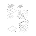 Frigidaire FRT21KS6CQ0 shelves diagram