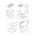 Frigidaire FRT18H6CSB0 shelves diagram