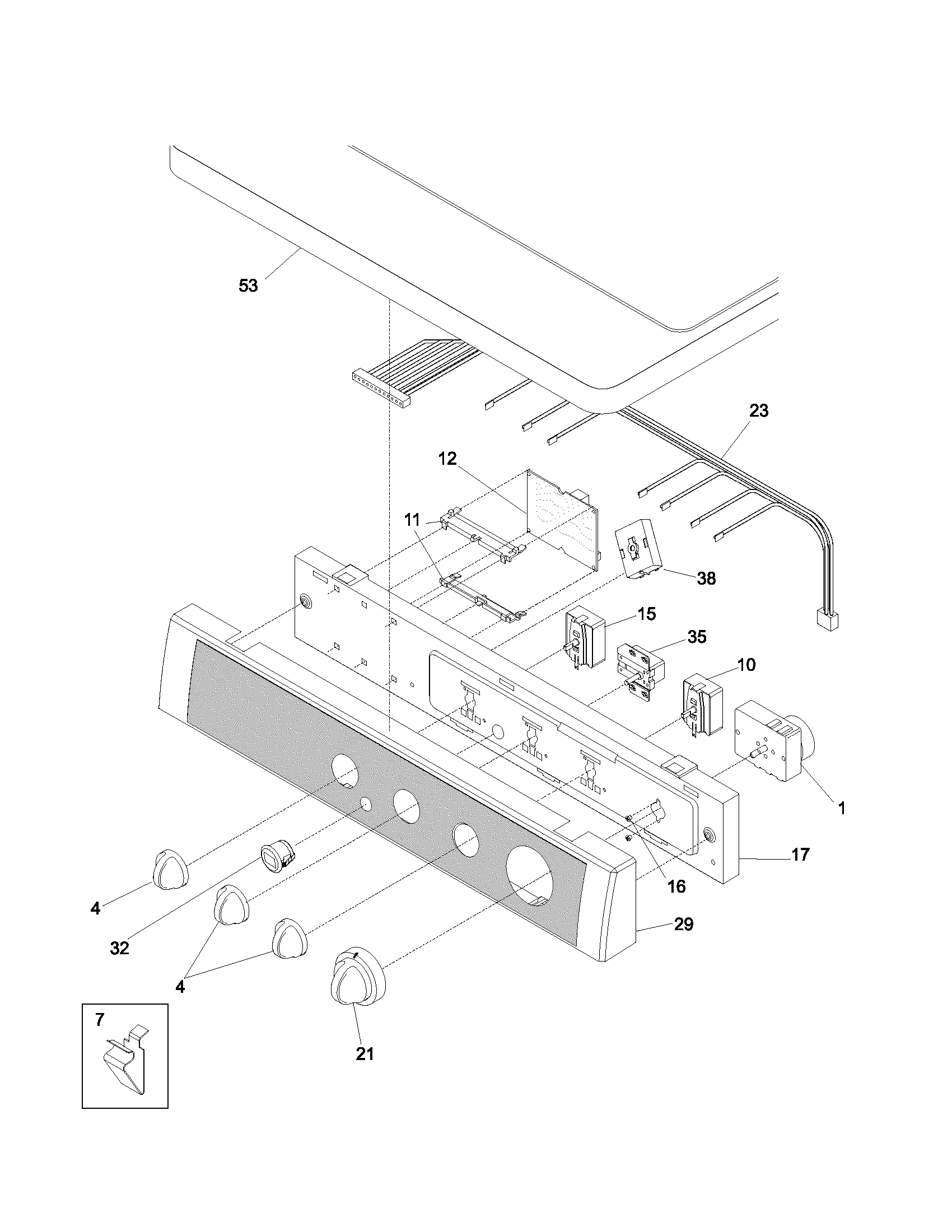 Frigidaire GSGQ642AS3 controls diagram