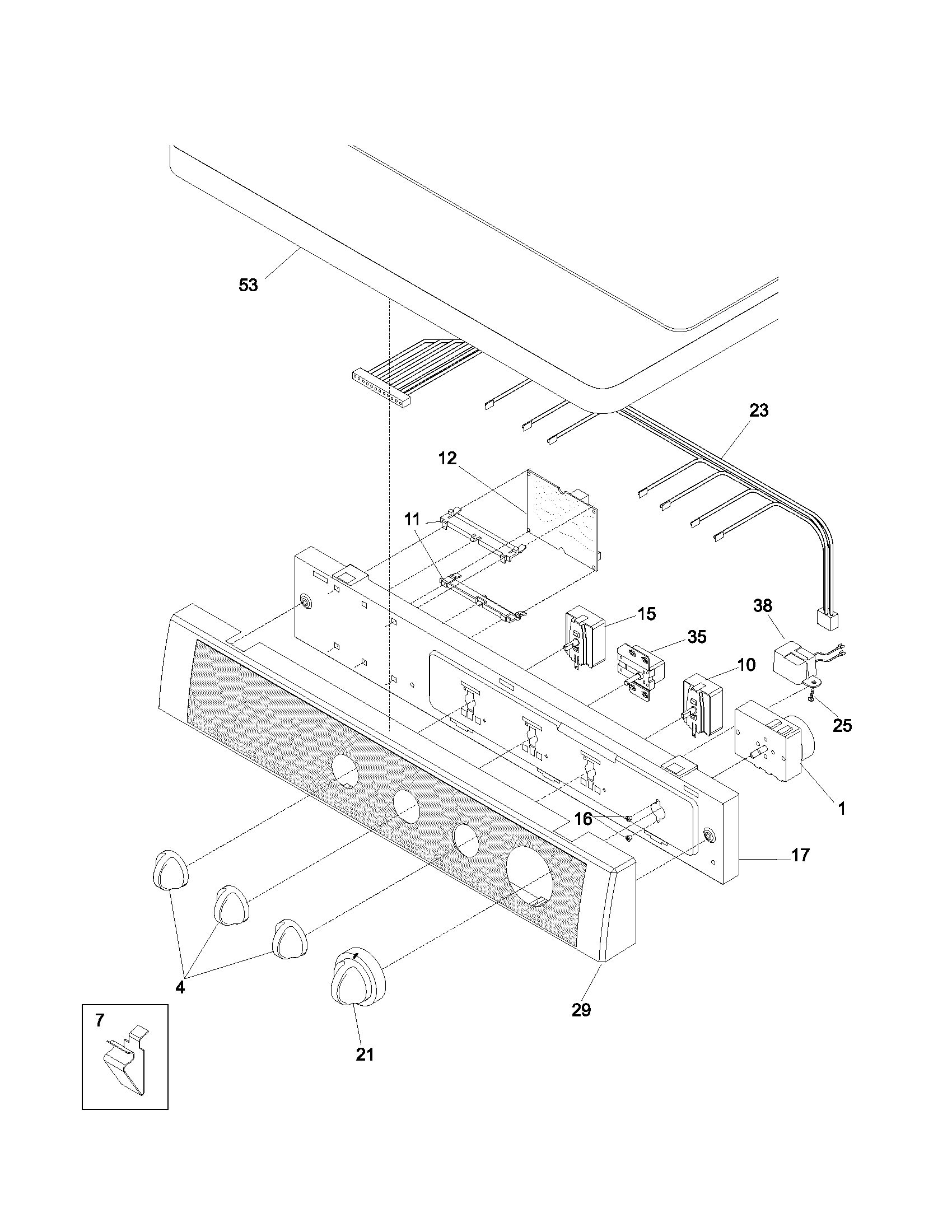 Frigidaire CRGF342AS3 controls diagram