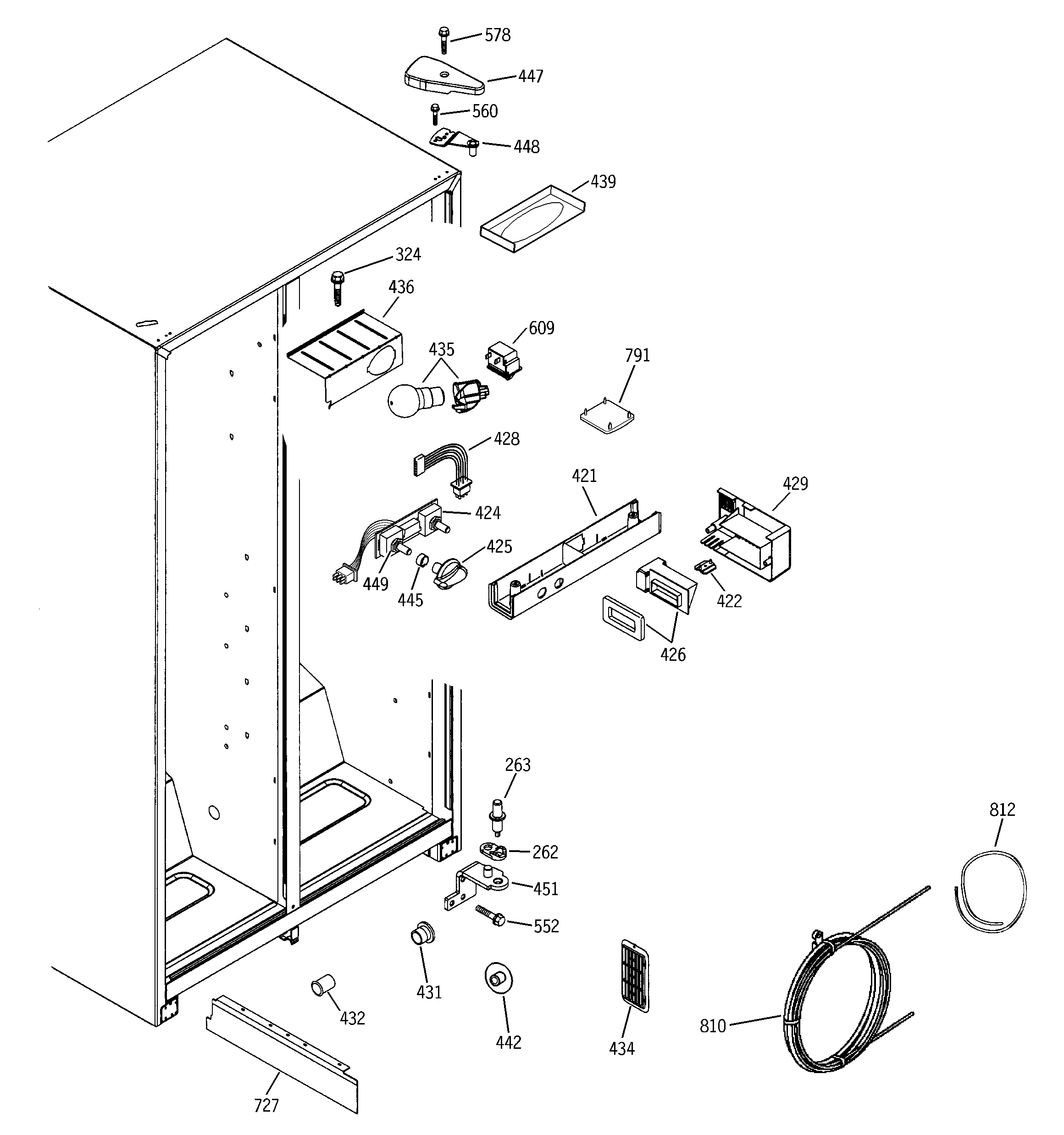 RCA RSG20IDMDFWW fresh food section diagram
