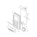 Frigidaire FFU17FC8CW0 door diagram